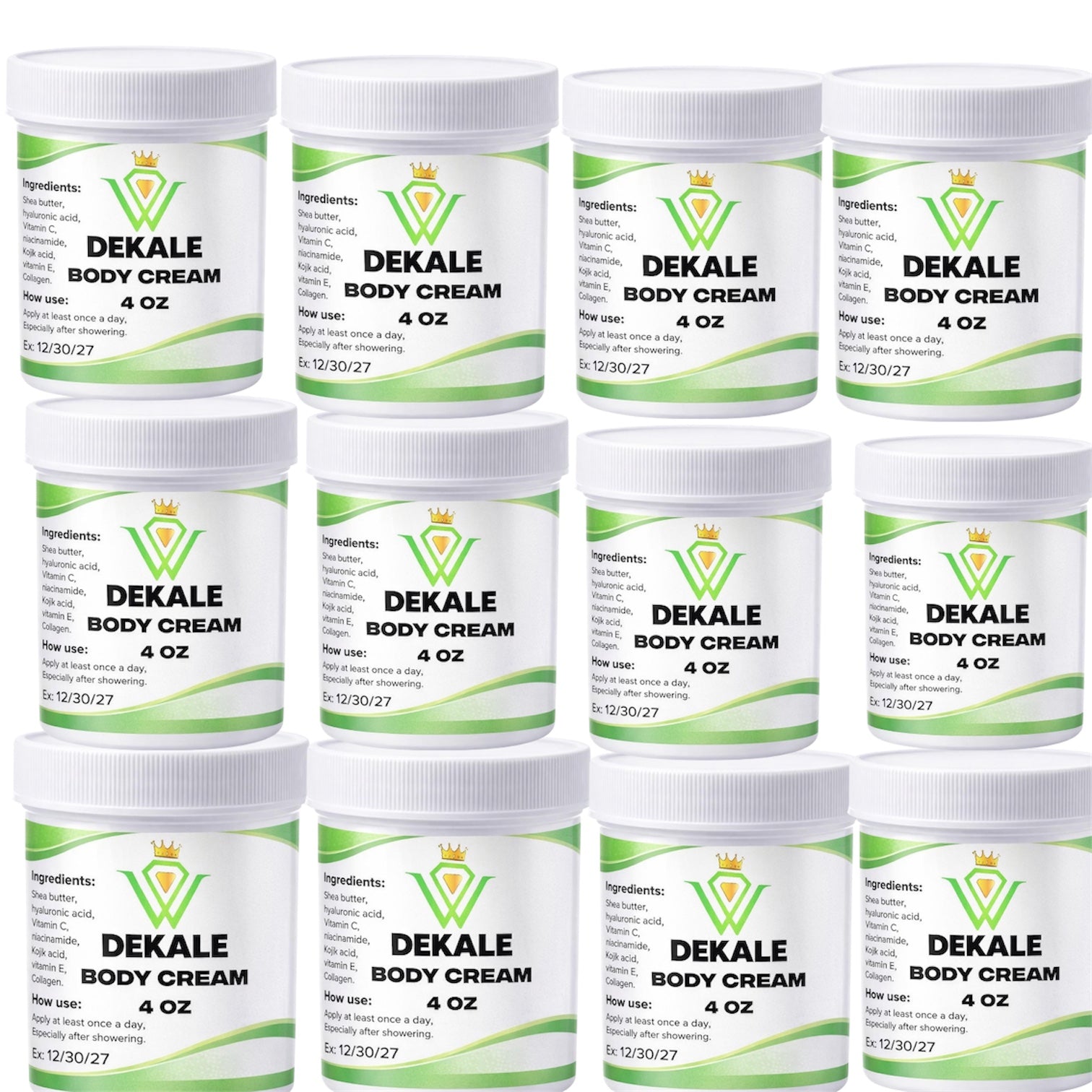 12 PIECES BODY CREAM